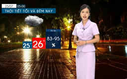Dự báo thời tiết tối | 24/07/2025