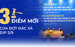 Ba điểm mới của đợt đặc xá dịp 2/9