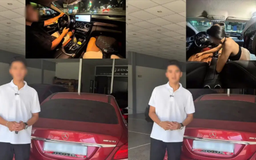 Cặp đôi thân mật trong xe Mercedes có thể bị xử phạt