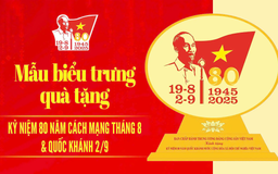 Mẫu biểu trưng quà tặng Kỷ niệm 80 năm Cách mạng tháng Tám và Quốc khánh 2/9