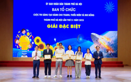 Trao giải cuộc thi sáng tạo dành cho thanh thiếu nhi