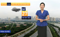 Dự báo thời tiết sáng | 29/08/2025