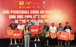 Kết thúc giải Pickleball CAND khu vực phía Bắc mở rộng