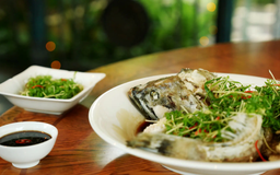 Đậm đà cá song hấp xì dầu Việt