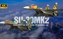 Toàn bộ một chuyến bay biểu diễn của Su-30MK2 trên bầu trời Hà Nội