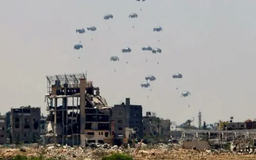 Canada thả hàng viện trợ xuống Gaza