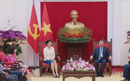 Tổng Bí thư tiếp Chủ tịch Liên minh nghị sĩ hữu nghị Nhật-Việt