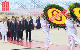 Trang nghiêm lễ viếng Bác tại Quảng trường Ba Đình