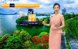 Dự báo thời tiết sáng | 11/09/2025