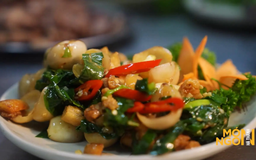 Cà pháo xào tóp mỡ
