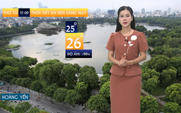 Dự báo thời tiết sáng | 17/09/2025