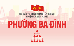 Cơ cấu tổ chức Đảng ủy phường Ba Đình nhiệm kỳ 2025-2030