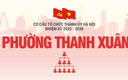 Cơ cấu tổ chức Đảng ủy phường Thanh Xuân nhiệm kỳ 2025-2030