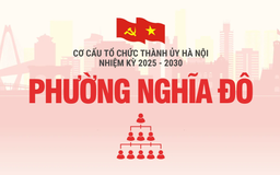 Cơ cấu tổ chức Đảng ủy phường Nghĩa Đô nhiệm kỳ 2025-2030