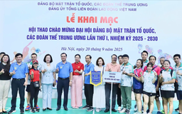 Khai mạc Hội thao chào mừng Đại hội Đảng bộ MTTQ