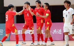 Đội tuyển futsal Việt Nam chuẩn bị cho trận gặp Trung Quốc