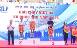 Gần 400 vận động viên tham gia Giải chạy xã Phúc Thọ