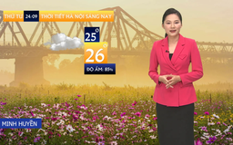 Dự báo thời tiết sáng | 24/09/2025