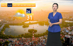 Dự báo thời tiết trưa | 03/09/2025
