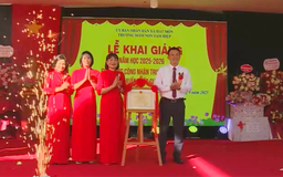 70% trường học xã Hát Môn đạt chuẩn quốc gia