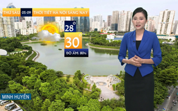 Dự báo thời tiết sáng | 05/09/2025