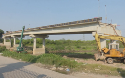 GPMB chậm trễ, cầu bắc qua sông Đáy lại chậm tiến độ