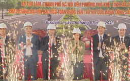 Xã Thư Lâm khởi công tuyến đường gom Quốc lộ 3 mới
