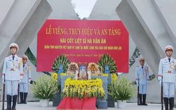 An táng liệt sĩ sau 62 năm từ chiến trường Lào trở về