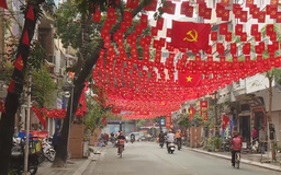 Phố phường Hà Nội rực rỡ chào mừng Đại hội Đảng