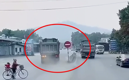 Xử phạt xe tải đi ngược chiều ở Hà Nội