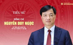 Đồng chí Nguyễn Duy Ngọc, Bí thư Thành ủy Hà Nội được bầu vào Bộ Chính trị khóa XIV