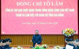 Tổng Bí thư: Cao Bằng sẽ biến lợi thế đặc thù thành động lực phát triển thực chất