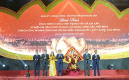 Khánh thành công trình Công viên trung tâm xã Gia Lâm