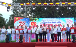 Sôi nổi giao lưu dưỡng sinh người cao tuổi phường Việt Hưng