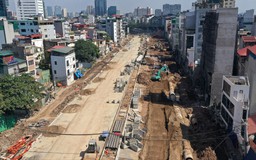 Công nhân chạy đua tiến độ thi công tuyến Vành đai 2,5