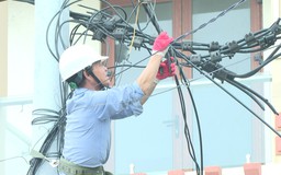 Xã Phúc Thịnh thanh thải, bó gọn đường dây viễn thông