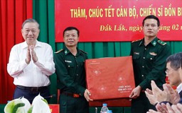 Tổng Bí thư Tô Lâm thăm, chúc Tết cán bộ, chiến sĩ Đồn Biên phòng Ea H’Leo