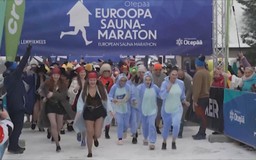 Sôi nổi giải Marathon xông hơi quốc tế tại Estonia