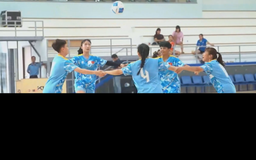 ĐT Futsal nữ Việt Nam nỗ lực tập luyện trong Tết
