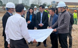 Tinh thần làm việc xuyên Tết ở công trình hồ điều hòa Phú Đô