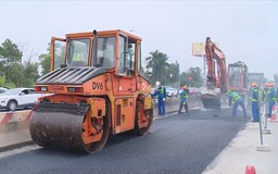 Hối hả thi công xuyên Tết dự án mở rộng Quốc lộ 2