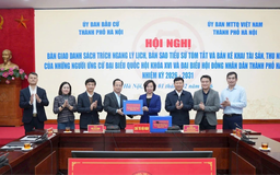 Hà Nội bàn giao hồ sơ ứng cử Đại biểu Quốc hội và HĐND
