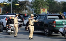 Lực lượng cảnh sát giao thông sẵn sàng trên từng cung đường