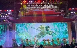 'Đêm linh thiêng - Hào khí Thánh Gióng' trong không gian đền Sóc
