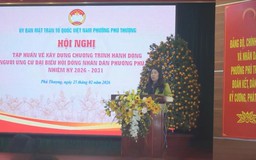 Tập huấn xây dựng chương trình hành động người ứng cử đại biểu HĐND