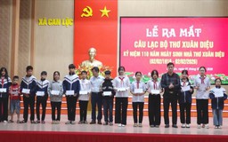 Nhiều hoạt động kỷ niệm 110 ngày sinh cố nhà thơ Xuân Diệu