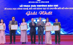 Trao giải báo chí về KHCN và đổi mới sáng tạo