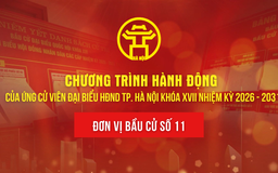 Chương trình hành động của ứng cử viên đại biểu HĐND TP. Hà Nội khóa XVII - Đơn vị bầu cử số 11