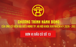 Chương trình hành động của ứng cử viên đại biểu HĐND TP. Hà Nội khóa XVII - Đơn vị bầu cử số 13