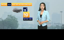 Dự báo thời tiết sáng | 14/3/2026